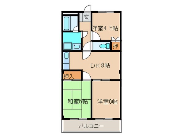 サンポ－ト住吉の物件間取画像